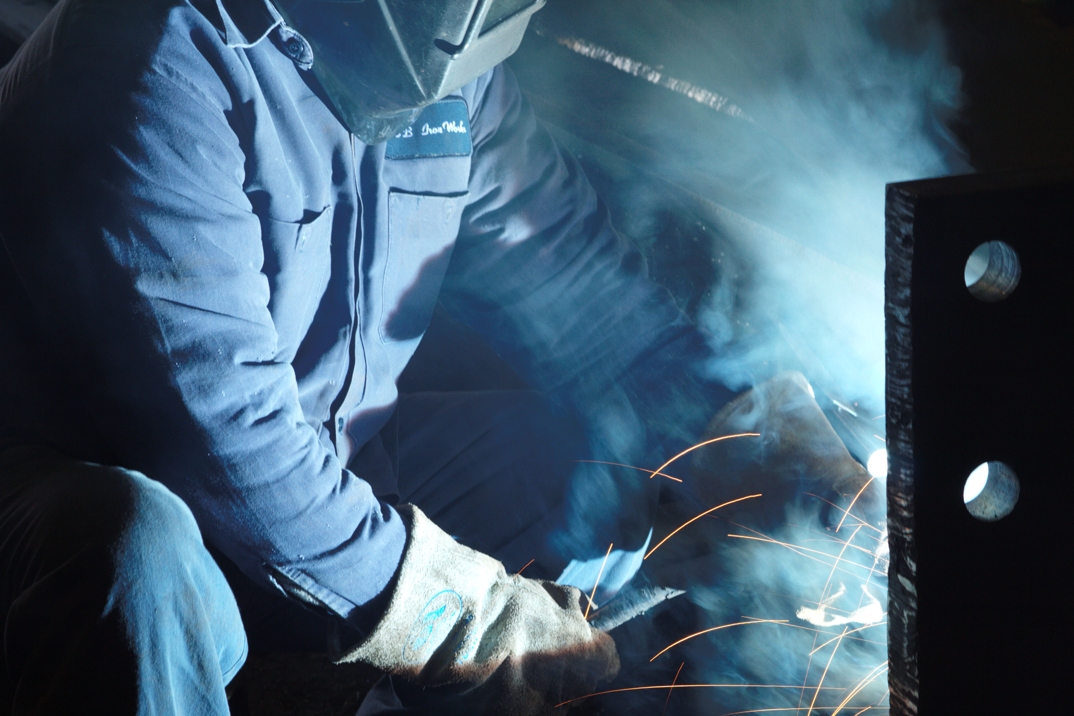 B&B Iron Works certified welders following AWS D1.1 standards